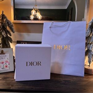 Dior White and Gold Gift Set
